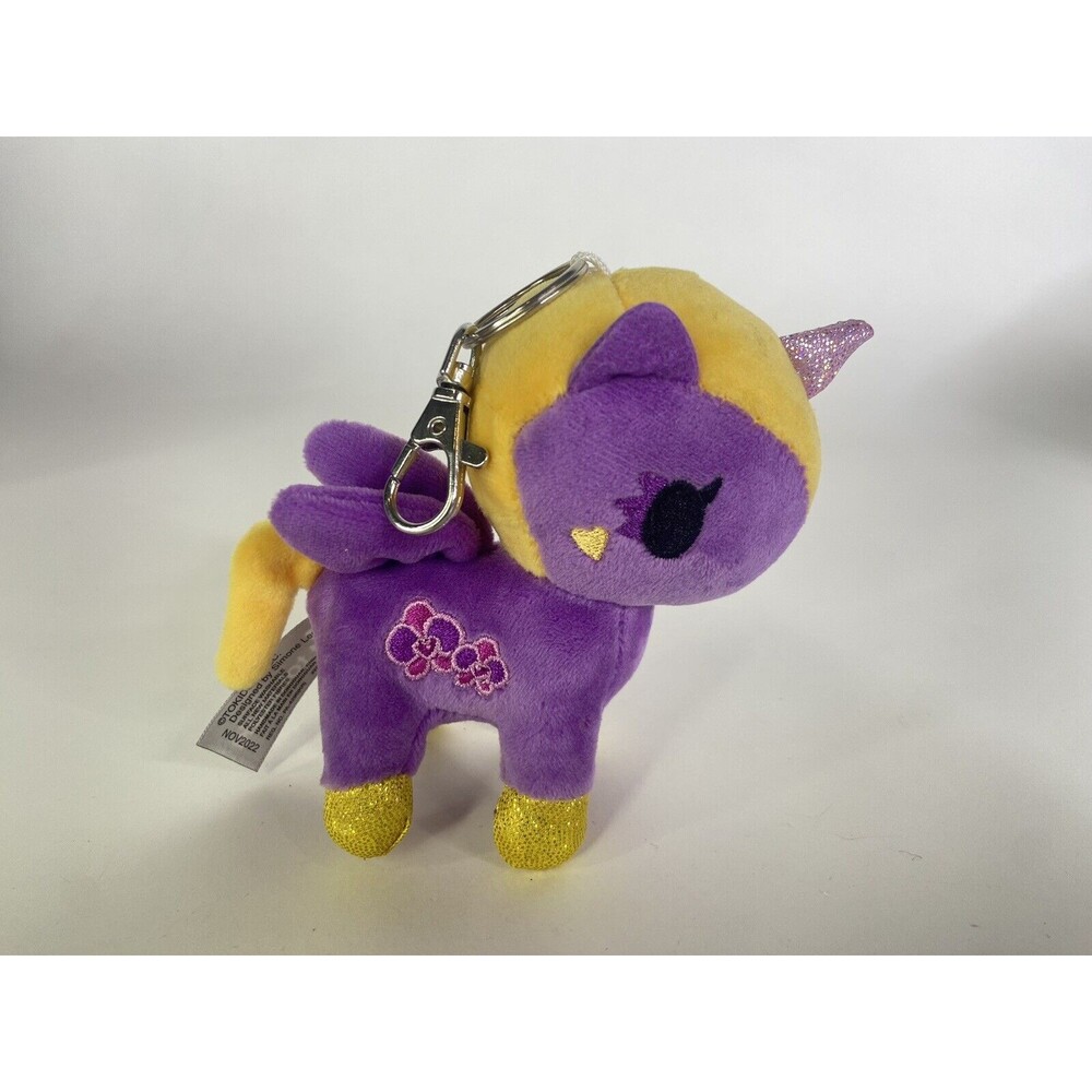 Tokidoki Unicorno Keychain Orchid Flower Plush Purple Clip On Toy Blind Bag